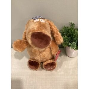 Sandra Boynton Kohl's Care Dog Train Conductor Plush Striped Hat 15" NWT